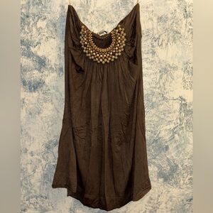 2 for $10 or 3 for $12
Brown strapless dress.